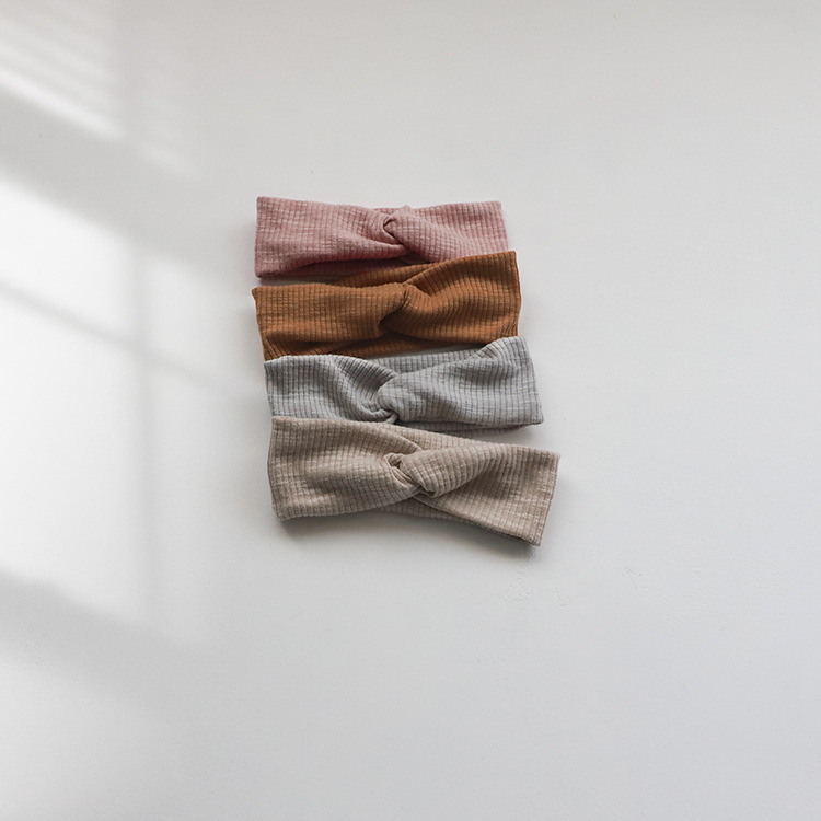 ベビー服 新生児用リブ編みボンネット付きロンパース