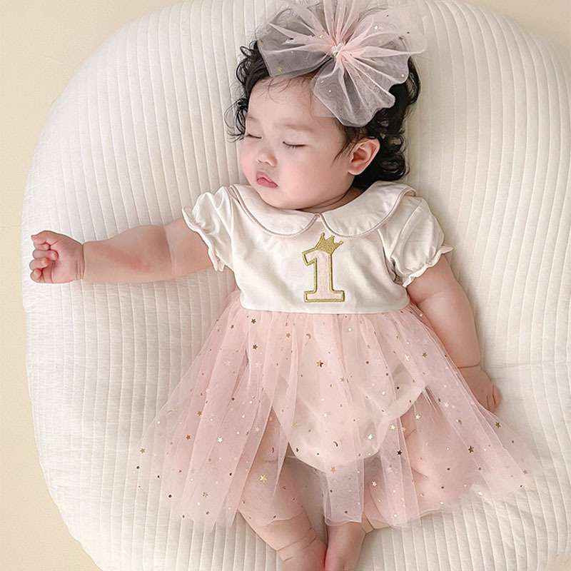 ベビー服  チュチュワンピース 星空プリンセス 1歳お誕生日