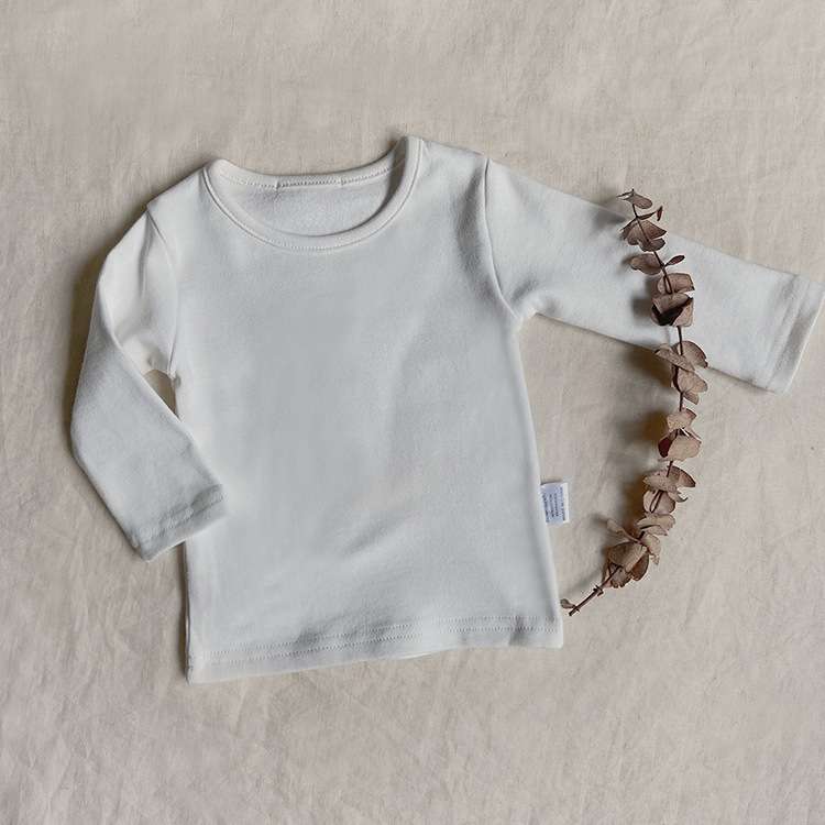 ベビー服  赤ちゃん用ベーシック長袖Tシャツ