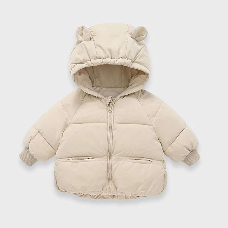ベビー服  もこもこクマ耳フード付きベビーアウター