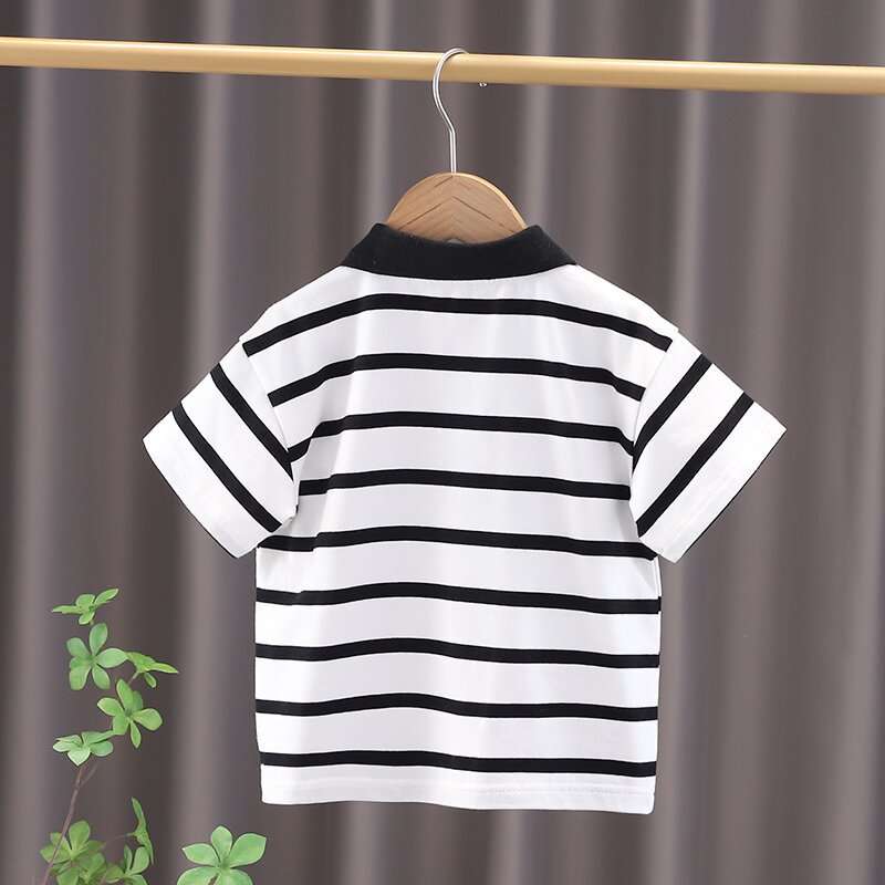 ベビー服  ストライプ柄ポロシャツ 親子お揃い
