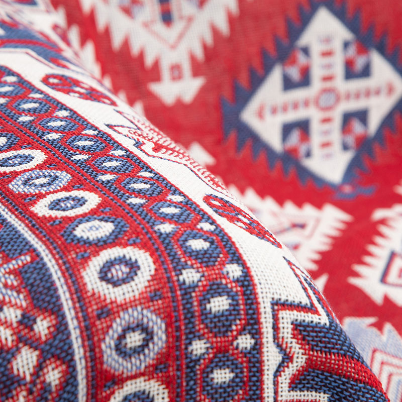 ソファーカバー 民族調幾何学模様ソファーカバー二人掛け用マルチカバー