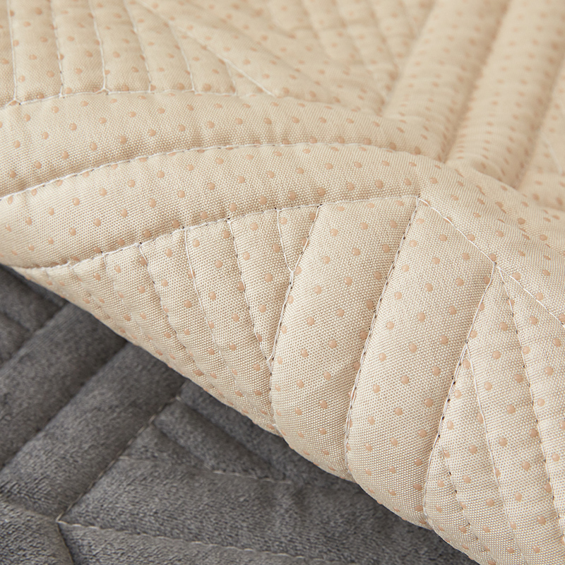 ソファーカバー 幾何学模様キルティング二人掛けソファーカバー