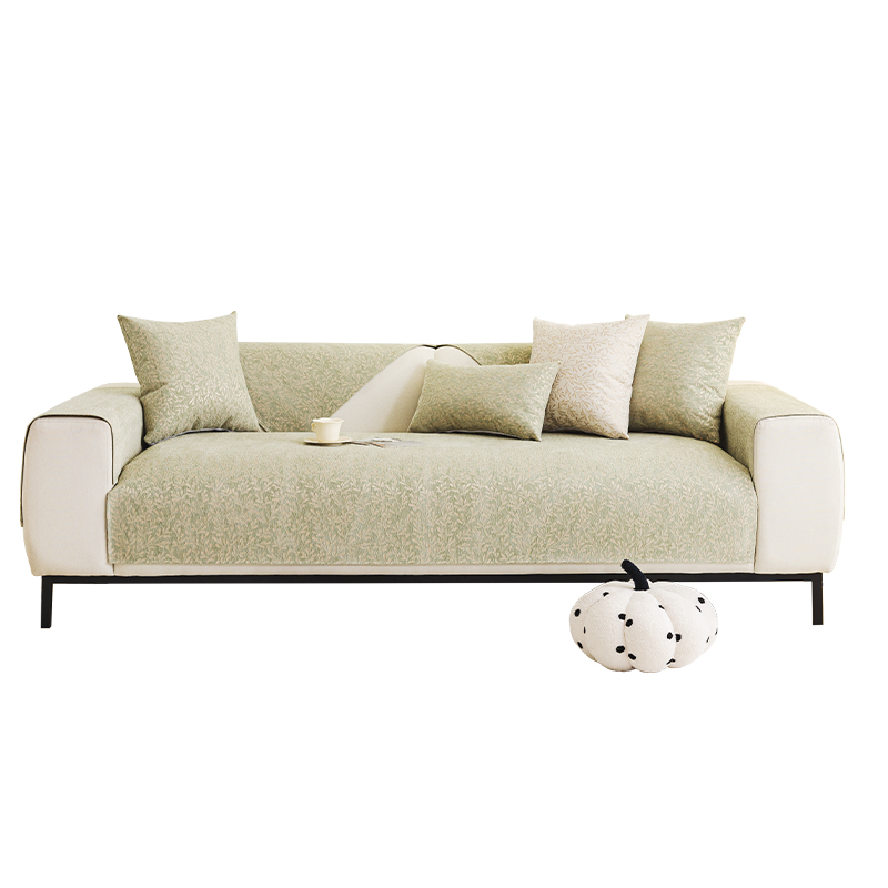 ソファーカバー 上品な織り柄デザイン二人掛け用ソファーカバー