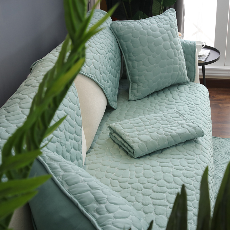 ソファーカバー 六角形キルティング模様の高級感あふれる保護カバー