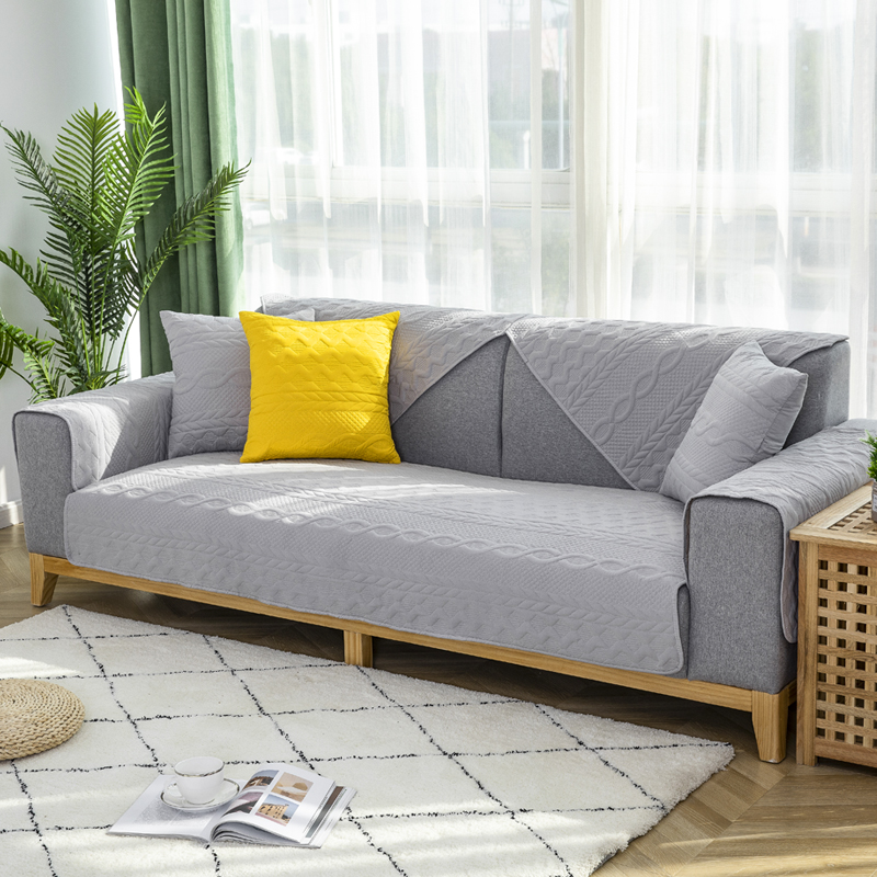 ソファーカバー キルティング模様付き座面保護ソファーカバー