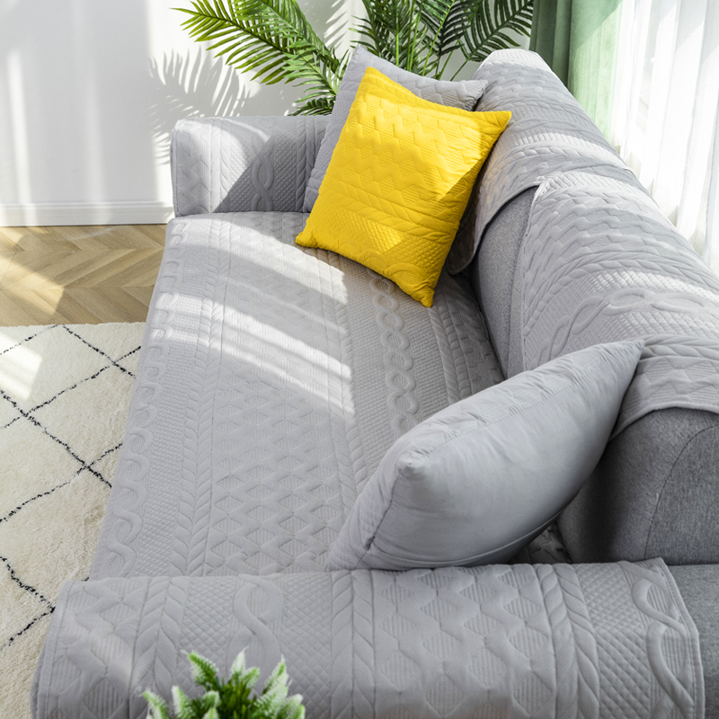 ソファーカバー キルティング模様付き座面保護ソファーカバー