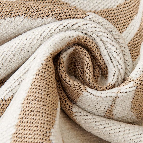 ソファーカバー 幾何学模様と抽象線画の北欧風マルチカバー