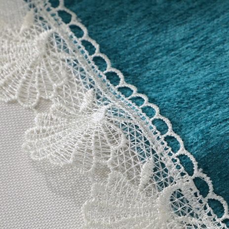 ソファーカバー レース縁取り上質ベルベット調ソファーカバー