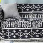 ソファーカバー 北欧風フリンジ付きマルチカバー二人掛け用