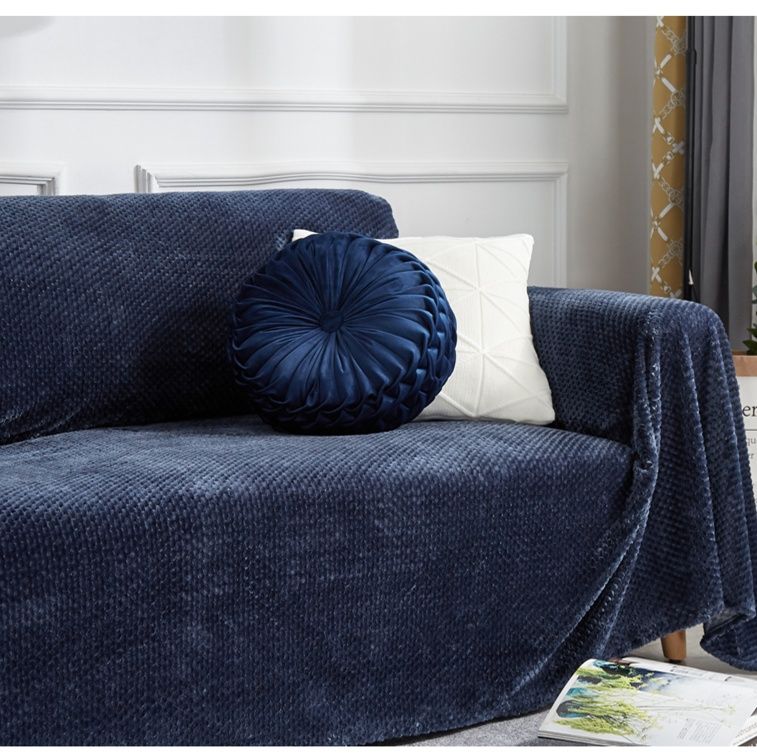 ソファーカバー ワッフル織り模様替え簡単掛けるだけソファーカバー