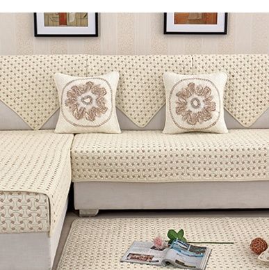 ソファーカバー 幾何学模様キルティング三人掛けソファーカバー