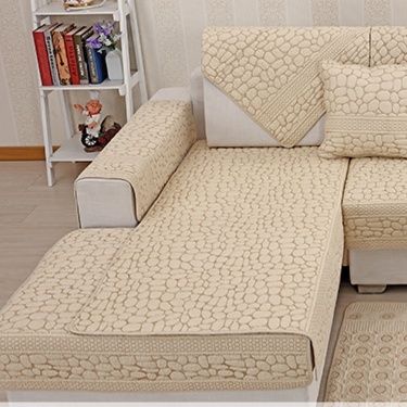 ソファーカバー 幾何学模様キルティング三人掛けソファーカバー