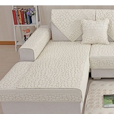 ソファーカバー 幾何学模様キルティング三人掛けソファーカバー