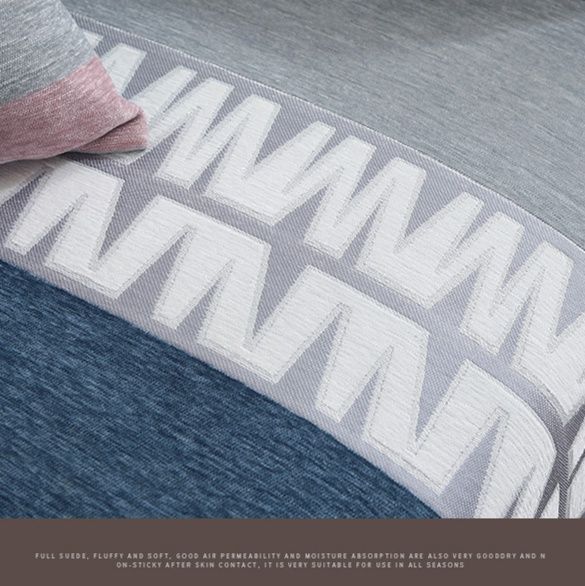 ソファーカバー 幾何学柄ストライプ模様2人掛け用保護カバー