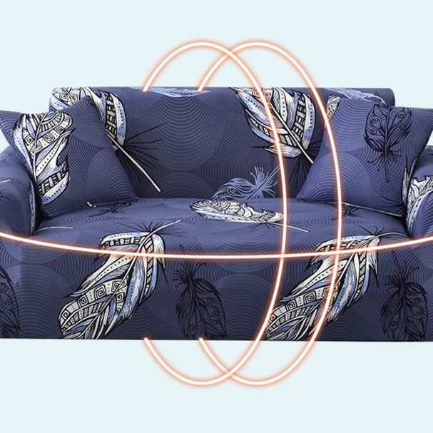 ソファーカバー 動物愛護メッセージ付き伸縮フィット型ソファーカバー