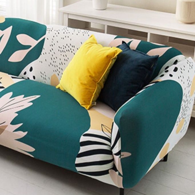 ソファーカバー 北欧風幾何学模様伸縮フィット型ソファーカバー