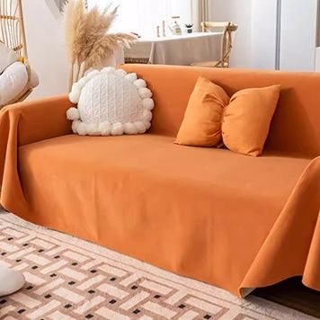 ソファーカバー 上品レース縁取り布製マルチカバー