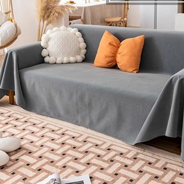 ソファーカバー 上品レース縁取り布製マルチカバー