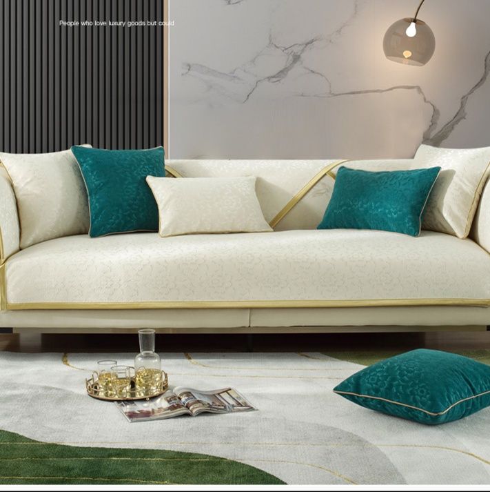 ソファーカバー 高級ジャガード織り花柄ソファーカバー