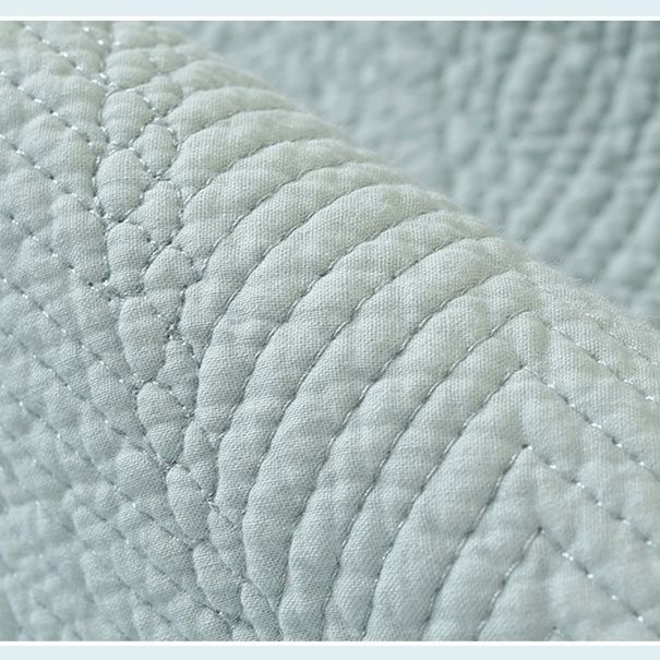 ソファーカバー 花刺繍レース付きキルティング二人掛けソファーカバー