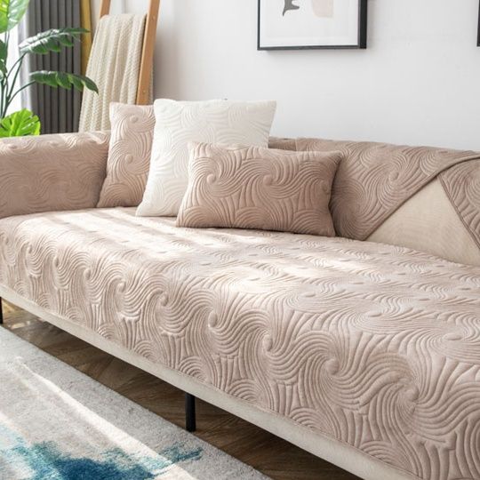 ソファーカバー 高級感溢れる立体織り模様の上質ソファーカバー