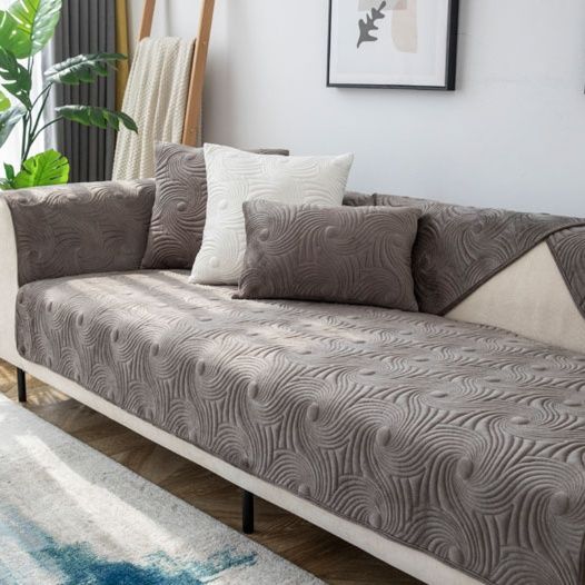 ソファーカバー 高級感溢れる立体織り模様の上質ソファーカバー