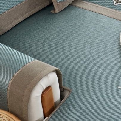 ソファーカバー 涼感ストライプ柄三人掛けソファーカバー