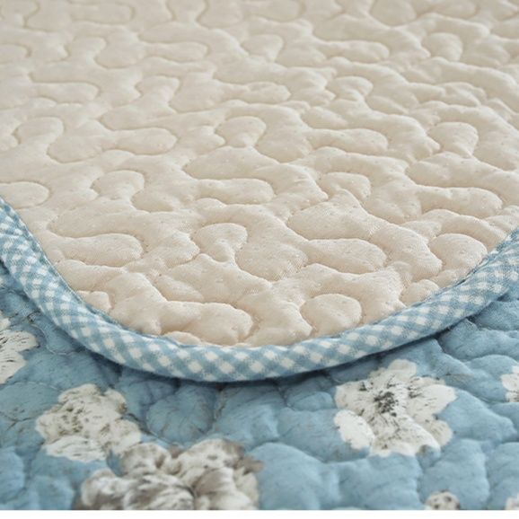 ソファーカバー 花柄プリント四季通用綿沙発敷きマット2人掛け用