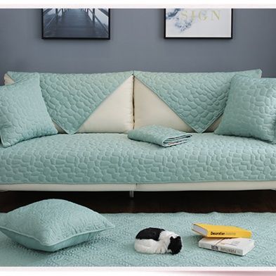 ソファーカバー 六角形キルティング模様の高級感あふれる保護カバー