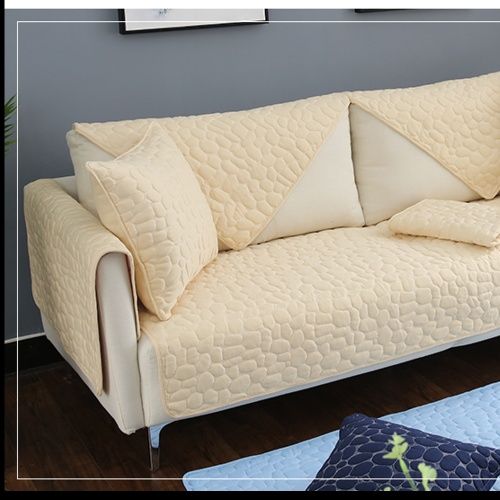 ソファーカバー 六角形キルティング模様の高級感あふれる保護カバー