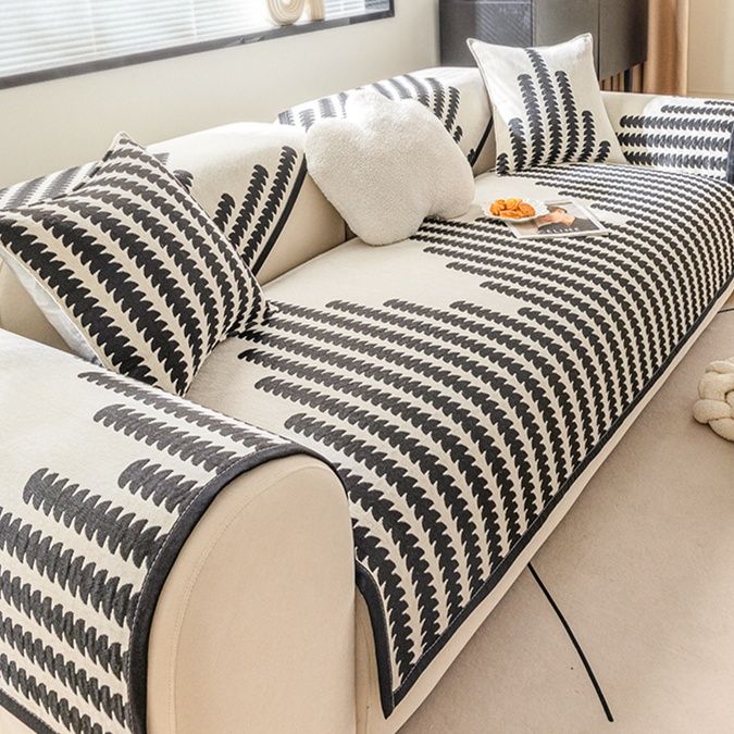 ソファーカバー 幾何学模様が美しい北欧風ソファーカバー