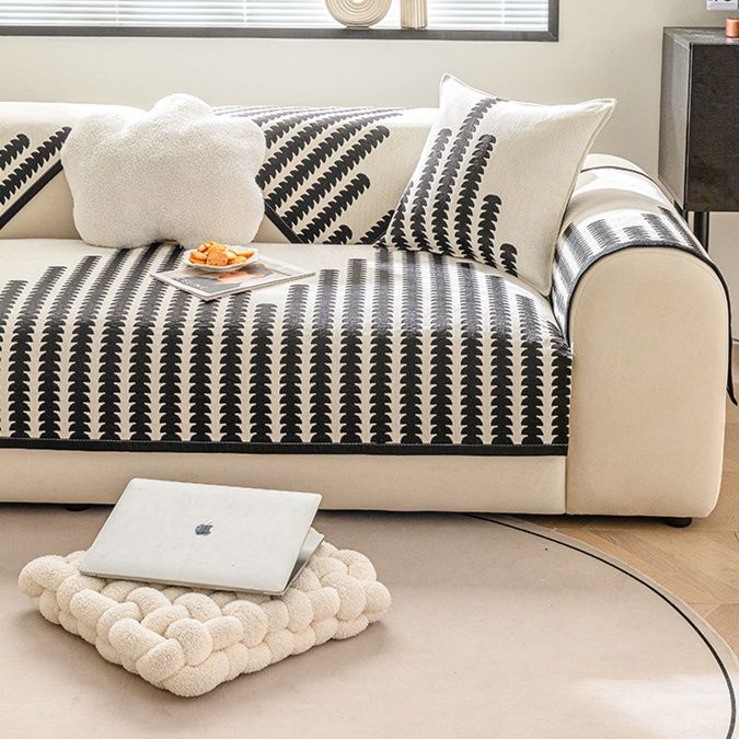 ソファーカバー 幾何学模様が美しい北欧風ソファーカバー