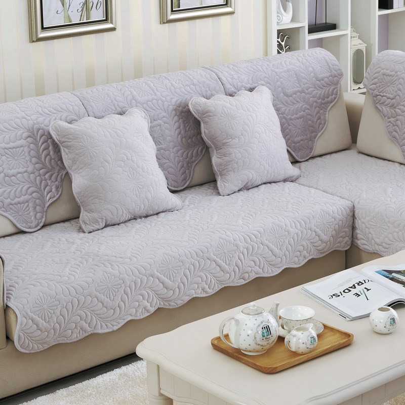ソファーカバー 花模様キルティング加工高級ソファーカバー