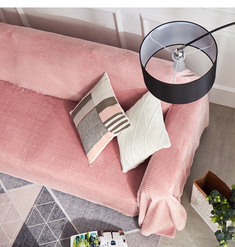 ソファーカバー ワッフル織り模様替え簡単掛けるだけソファーカバー