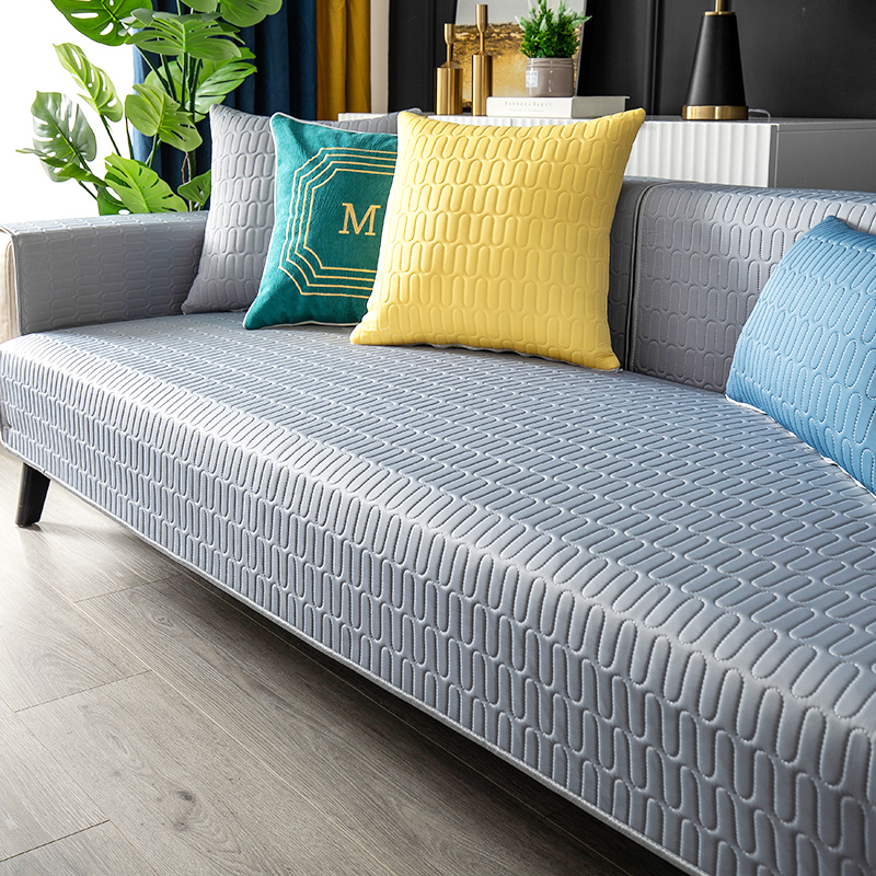 ソファーカバー 立体幾何学模様キルティングソファーカバー