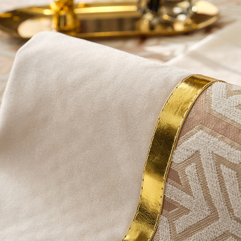 ソファーカバー 高級幾何学模様刺繍入り豪華装飾ソファーカバー