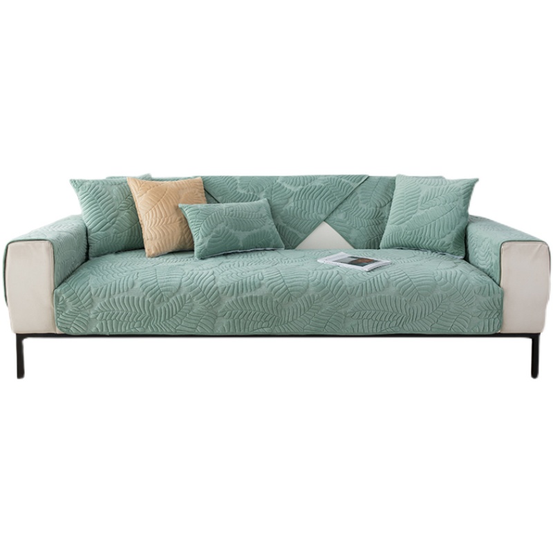 ソファーカバー 波紋模様キルティング厚手三人掛けソファーカバー