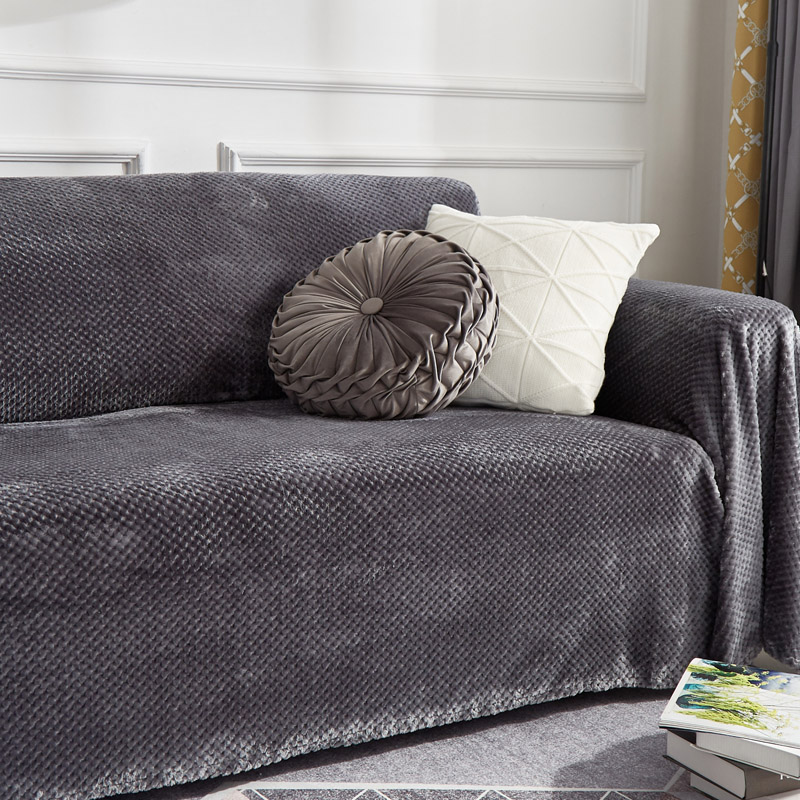 ソファーカバー ワッフル織り模様替え簡単掛けるだけソファーカバー