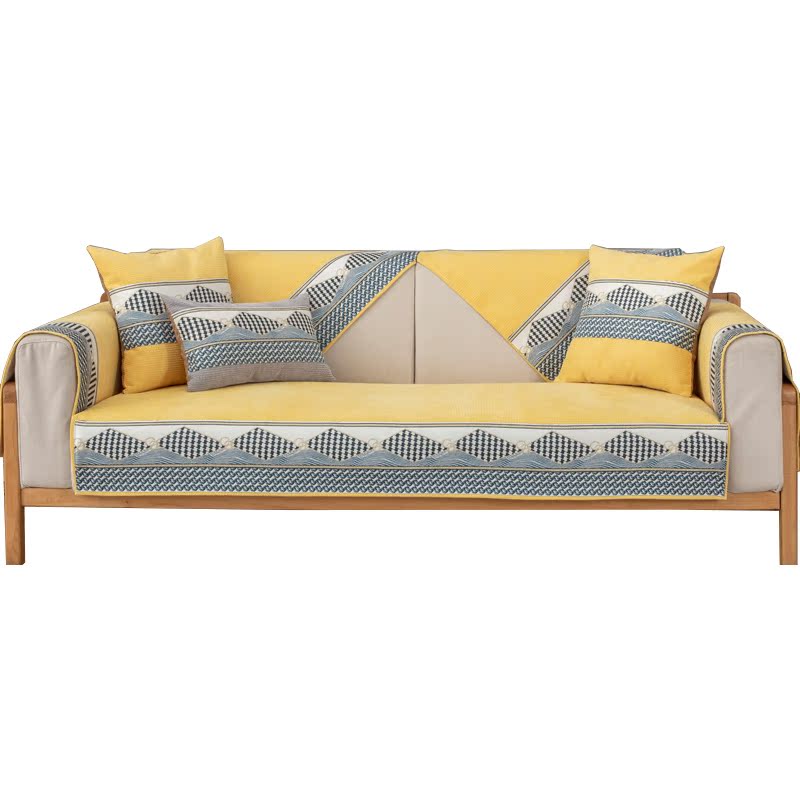 ソファーカバー 幾何学模様が美しい北欧風ソファーカバー