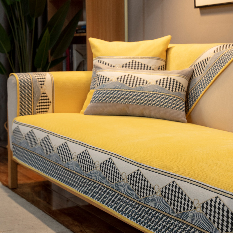 ソファーカバー 幾何学模様が美しい北欧風ソファーカバー