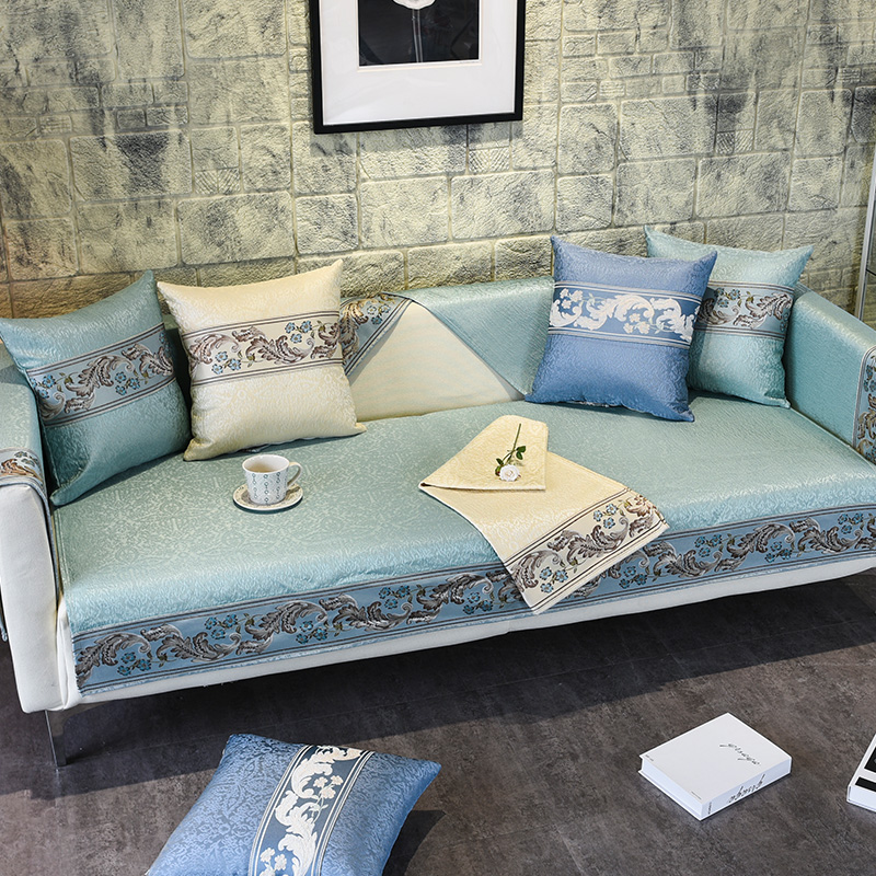 ソファーカバー 高級感溢れる花唐草模様装飾ソファーカバー