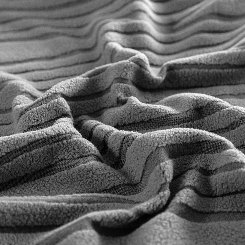 ソファーカバー 波模様編み込み伸縮性三人掛け用全包みソファーカバー