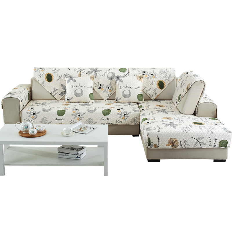 ソファーカバー 幾何学模様キルティング三人掛けソファーカバー