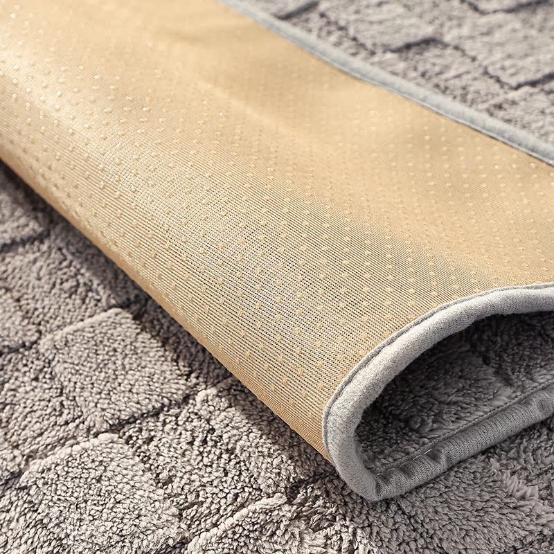 ソファーカバー 格子模様編み込み風二人掛けソファーカバー