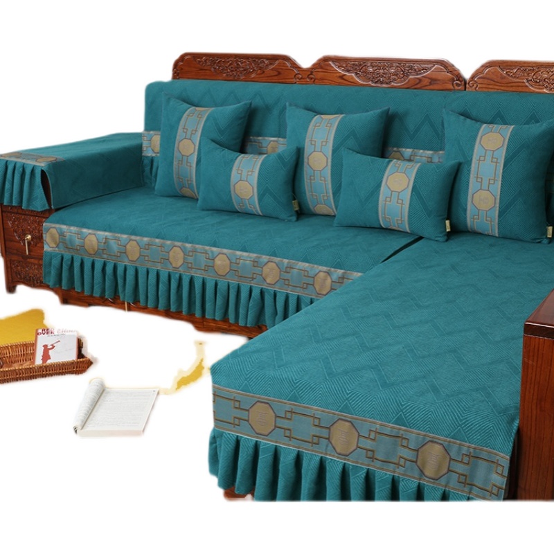 ソファーカバー 民族風幾何学模様付きキルティングソファーカバー