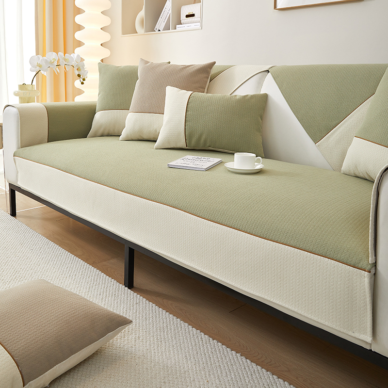 ソファーカバー 北欧風シンプル無地ソファーマット二人掛け用