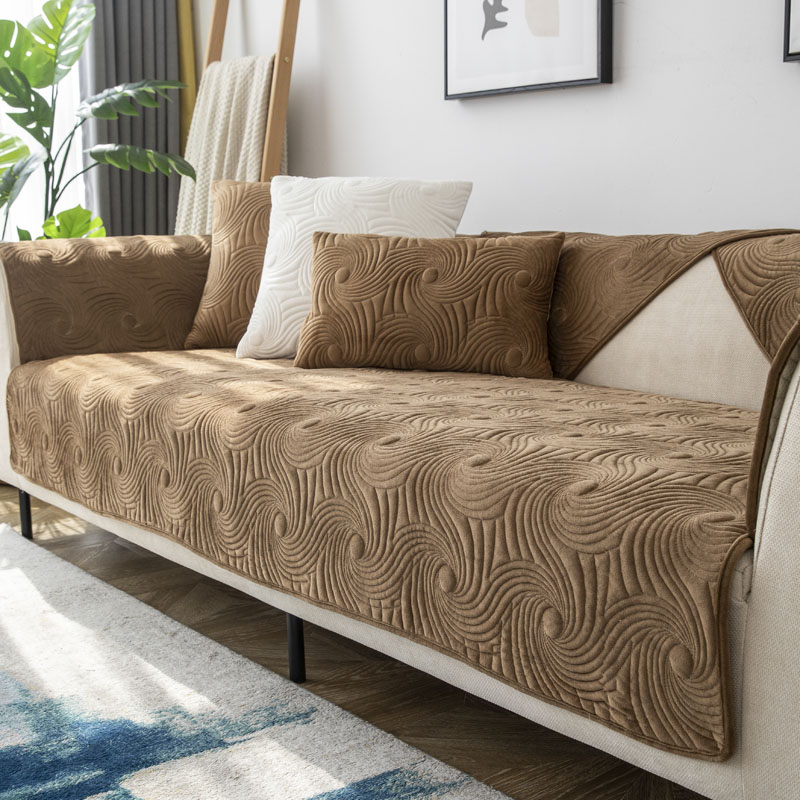 ソファーカバー 高級感溢れる立体織り模様の上質ソファーカバー