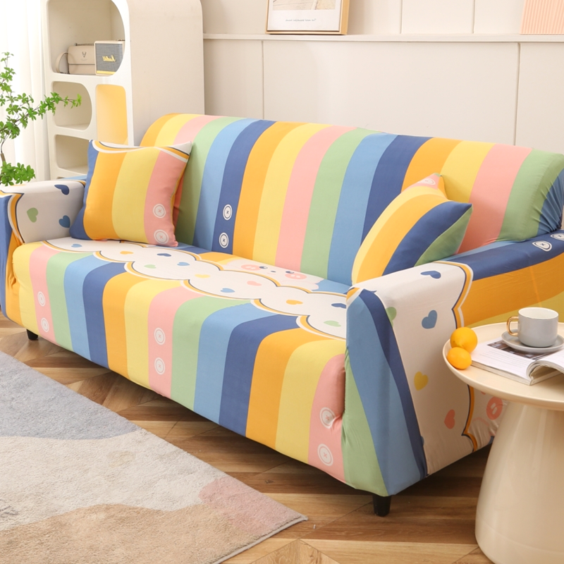 ソファーカバー 可愛い動物柄伸縮フィット式二人掛けソファーカバー