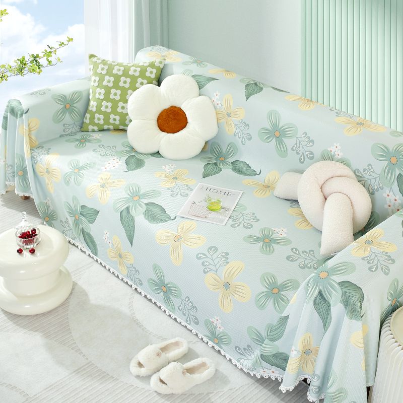 ソファーカバー 花柄デザインマルチカバー2人掛けソファー用